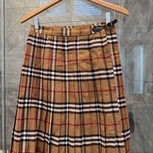 Vintage Plaid A-Line Skirt